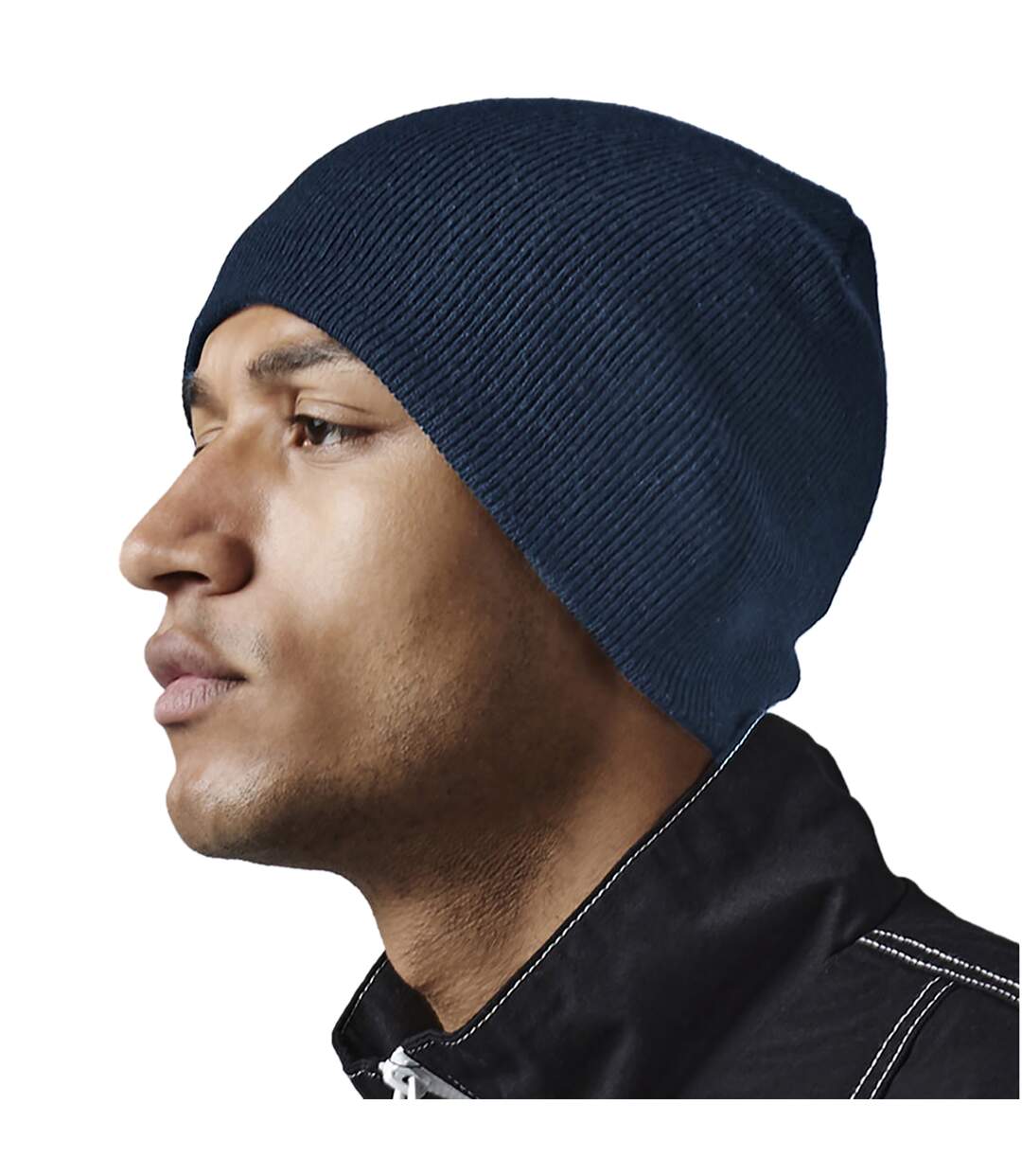 Bonnet original bleu marine Beechfield-2