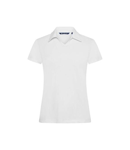 Womens/ladies virtue v neck polo shirt white Cutter & Buck