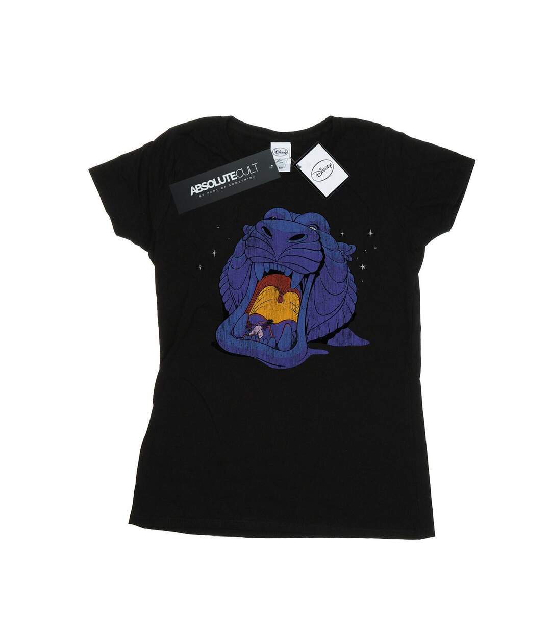 Disney - T-shirt ALADDIN CAVE OF WONDERS DISTRESSED - Femme (Noir) - UTBI15588-1