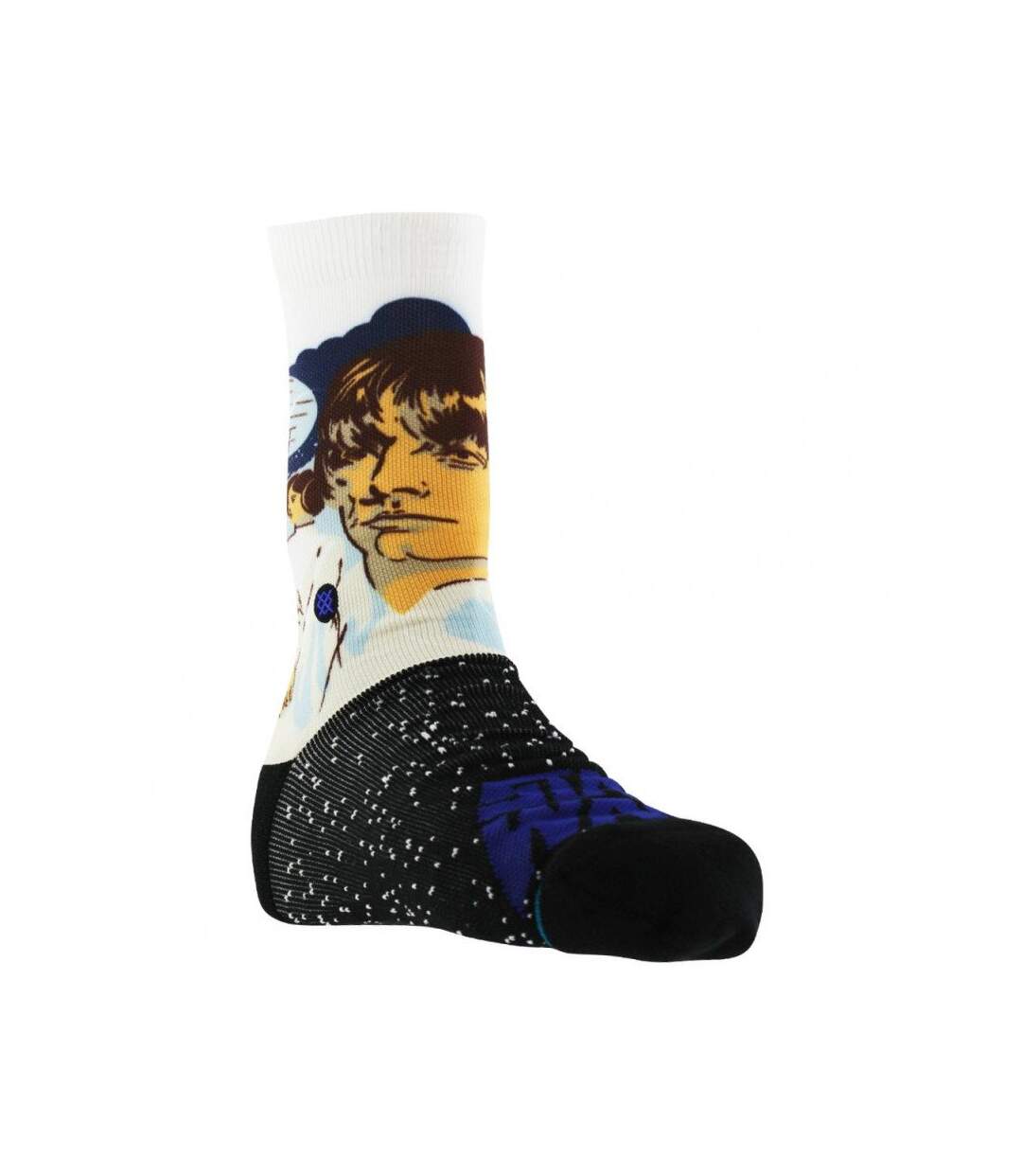 STANCE Chaussettes Homme Microcoton LUKE Noir Blanc Bleu STAR WARS-1