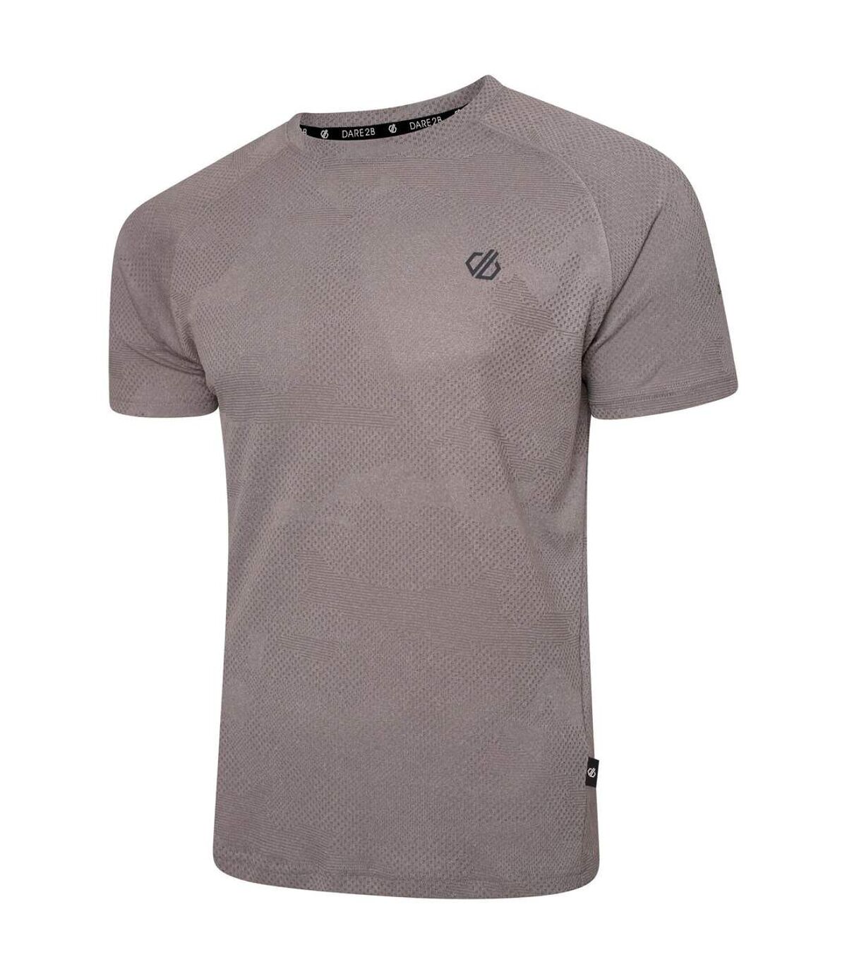 Dare 2B Mens Potential Camo Lightweight T-Shirt (Ash Grey) - UTRG7479