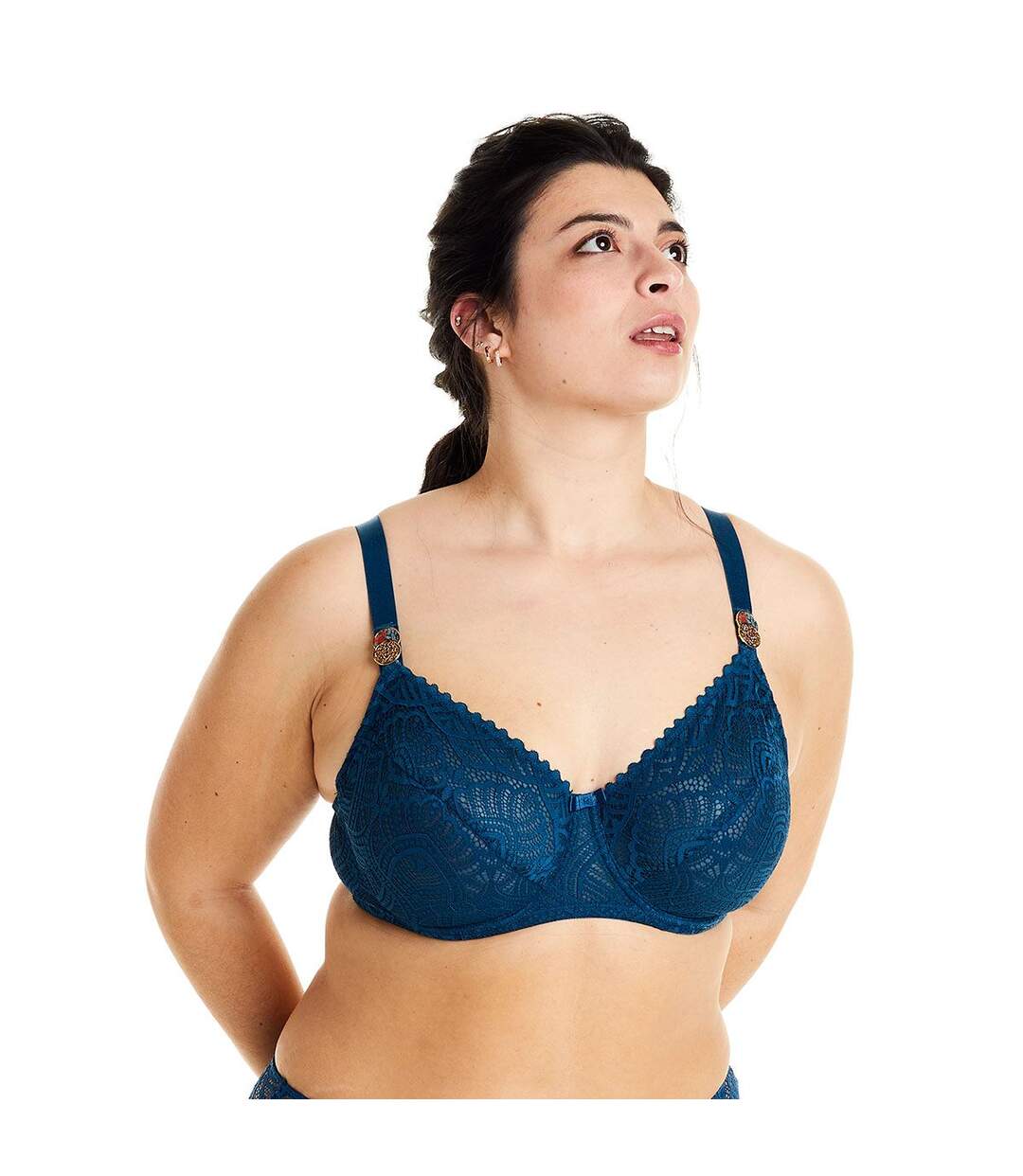 Soutien-gorge à armatures grand maintien bleu Paprika