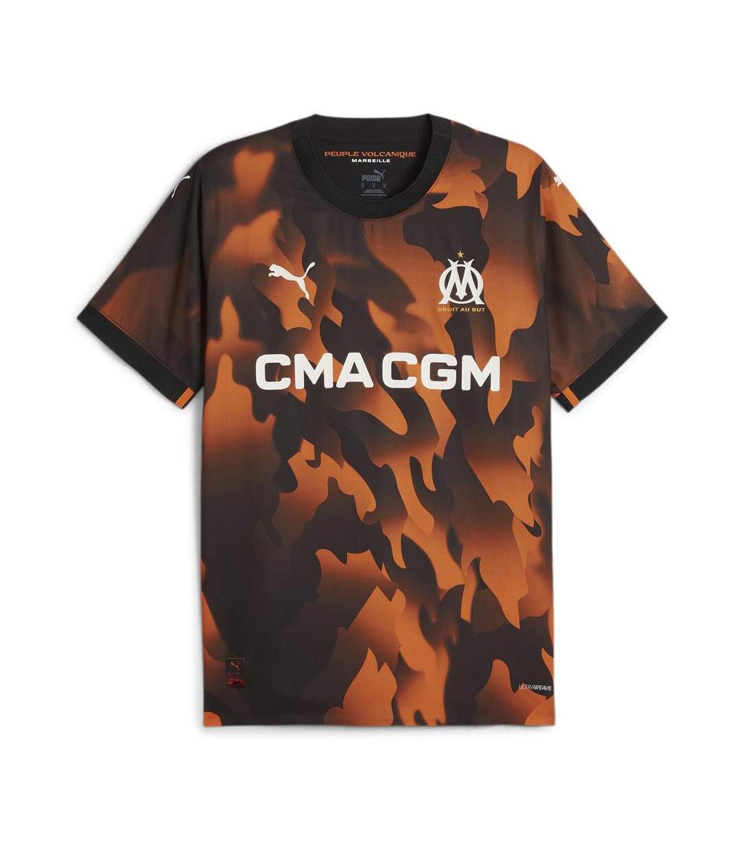 OM Maillot Third Authentique Noir/Orange Homme Puma 23/24 - L-1