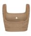 Womens/ladies Drift Strappy Plush Crop Top Beige 4th & Reckless-3
