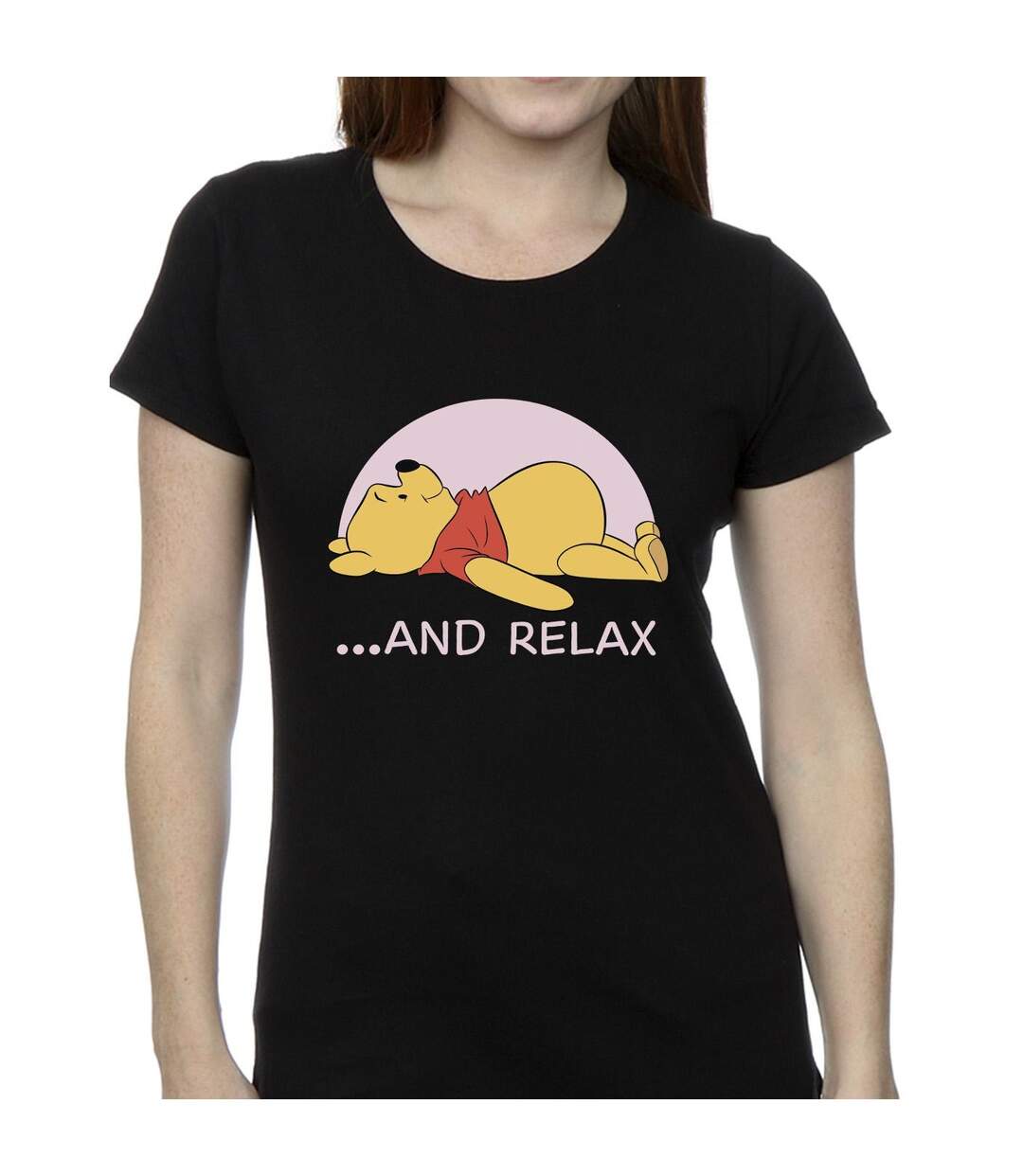 Disney T-shirt en coton relax Winnie The Pooh Femme/Ladies (Noir) - UTBI44878-3