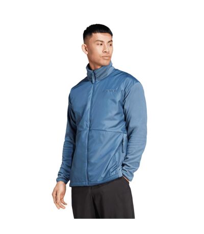 Mens Terrex Multi Wind Resistant Fleece Jacket Blue Adidas