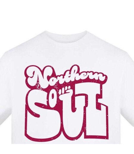 T-shirt Motif/style Imprimé Northern Soul Homme Blanc AWD