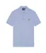 Mens Chest Logo Branded Polo Shirt Crafted Blue Lyle & Scott-1