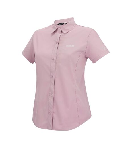 Chemisier Manches Courtes Voyage Femme Lilas Poudré Uni Regatta