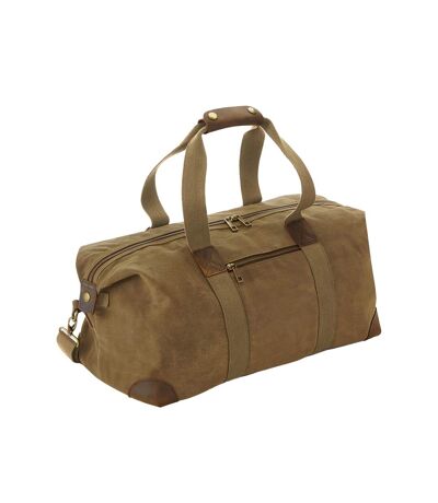 Quadra Heritage Leather Accents Carryall (Desert Sand) (One Size) - UTBC5215