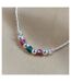 Sterling Silver Colourful beaded Summer Indie Boho Indian Payal Anklet