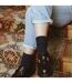 Knitted Design Ladies Wool Dress Socks for Winter-3