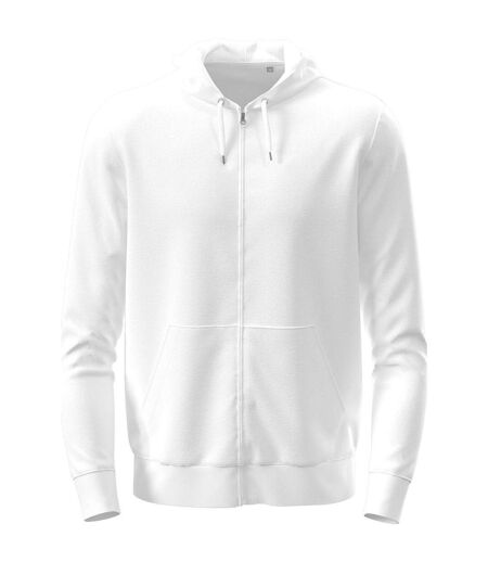 Unisex Adult Classic Full Zip Hoodie White Stedman