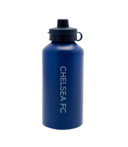 Chelsea FC Crest Aluminum Water Bottle (Royal Blue/White) (One Size, One Size) - UTTA11452