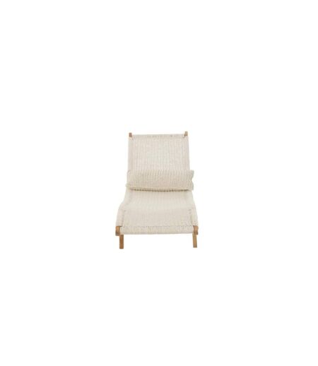 Transat avec Coussin Lombok 168cm Blanc