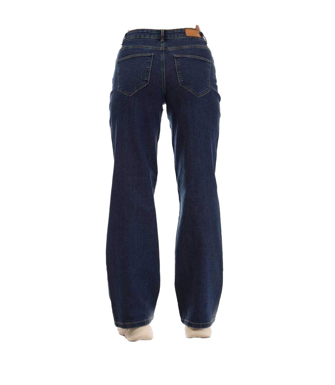 Jean Elly Femme Bleu Foncé Vero Moda-2