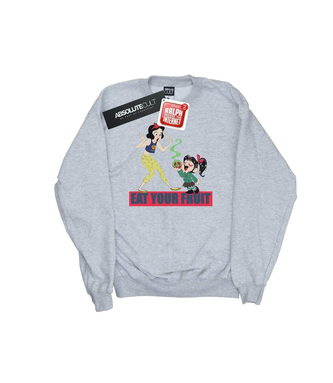 Disney Sweat Womens/Ladies Wreck It Ralph Eat Your Fruit (Gris sportif) - UTBI43085-1