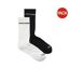 Lot De 2  Chaussettes Motif/style Logo Basic Homme Noir Blanc Jack And Jones-1