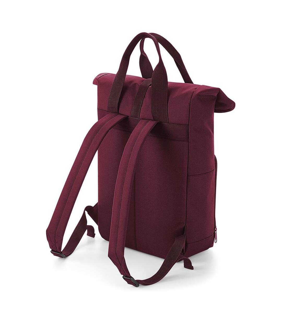 Sac à dos urbain rolltop et poignées - 14 litres - BG118 - rouge bordeau