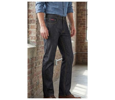 Jean Homme 5 Poches K-Dran Noir – 100% Coton Résistant & Coupe Intemporelle