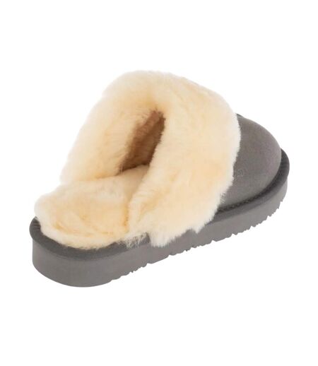 Chaussons raven femme gris EverAu