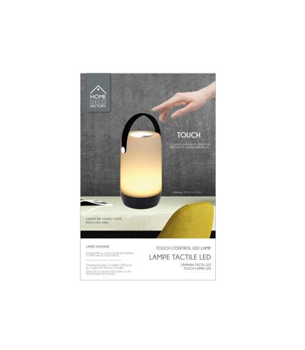 Paris Prix - Lampe Tactile à Led buffa 19cm Noir