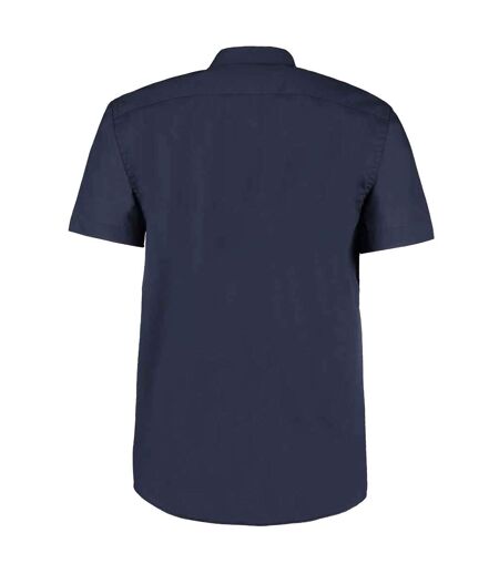 Chemise Manches Courtes Commerce Homme Bleu Marine Foncé Kustom Kit
