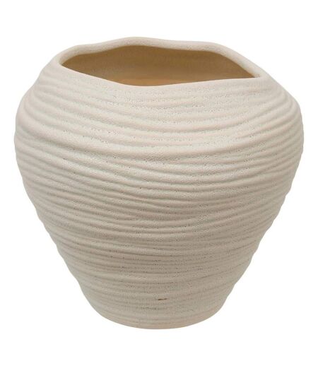 Vase Déco en Céramique Prudi 20cm Blanc