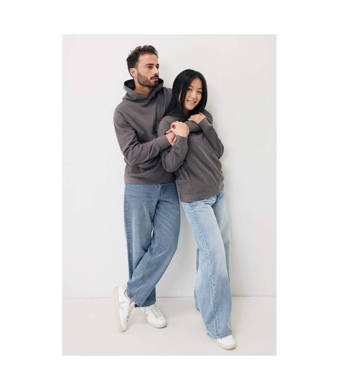 Unisex adult yengo recycled cotton side pocket hoodie sky blue Iqoniq-2