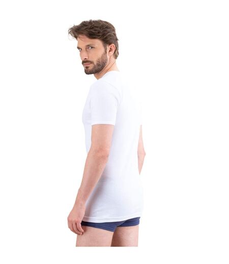 Tee-shirt col rond manches courtes homme Pur coton Premium Fait en France Eminence.