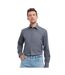 Russell Collection Mens Polycotton Easy-Care Long-Sleeved Formal Shirt (Convoy Gray) - UTRW9304