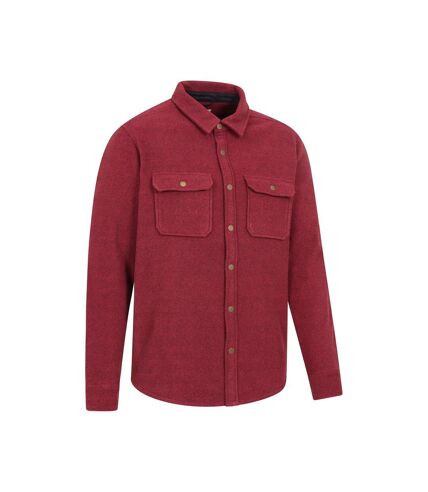 Mountain Warehouse Mens Dresden Melange Shirt (Dark Red)