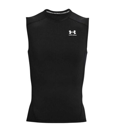 Mens Heatgear Sleeveless Compression Shirt Black Under Armour