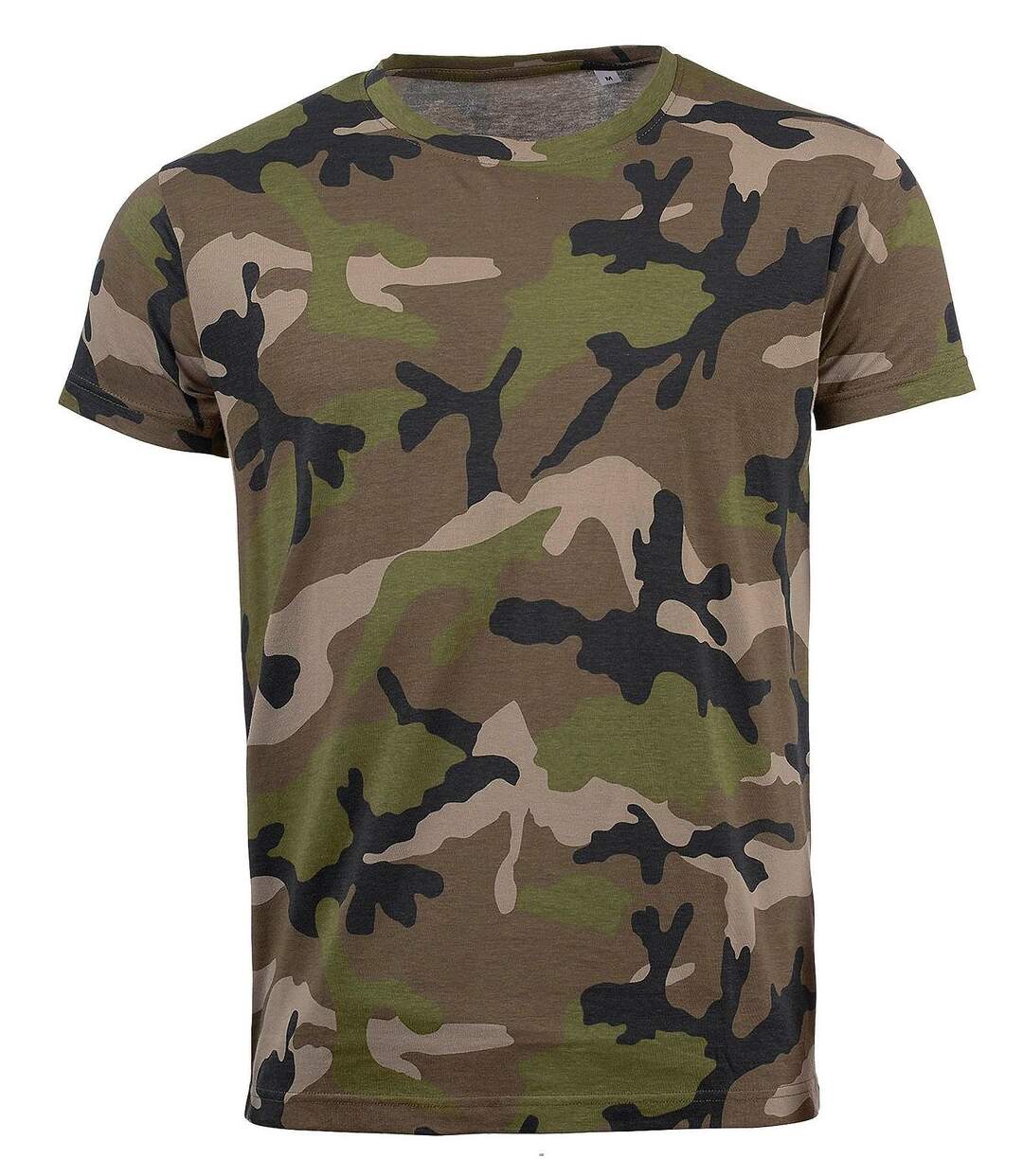 T-shirt manches courtes camouflage HOMME - 01188 - vert army camo