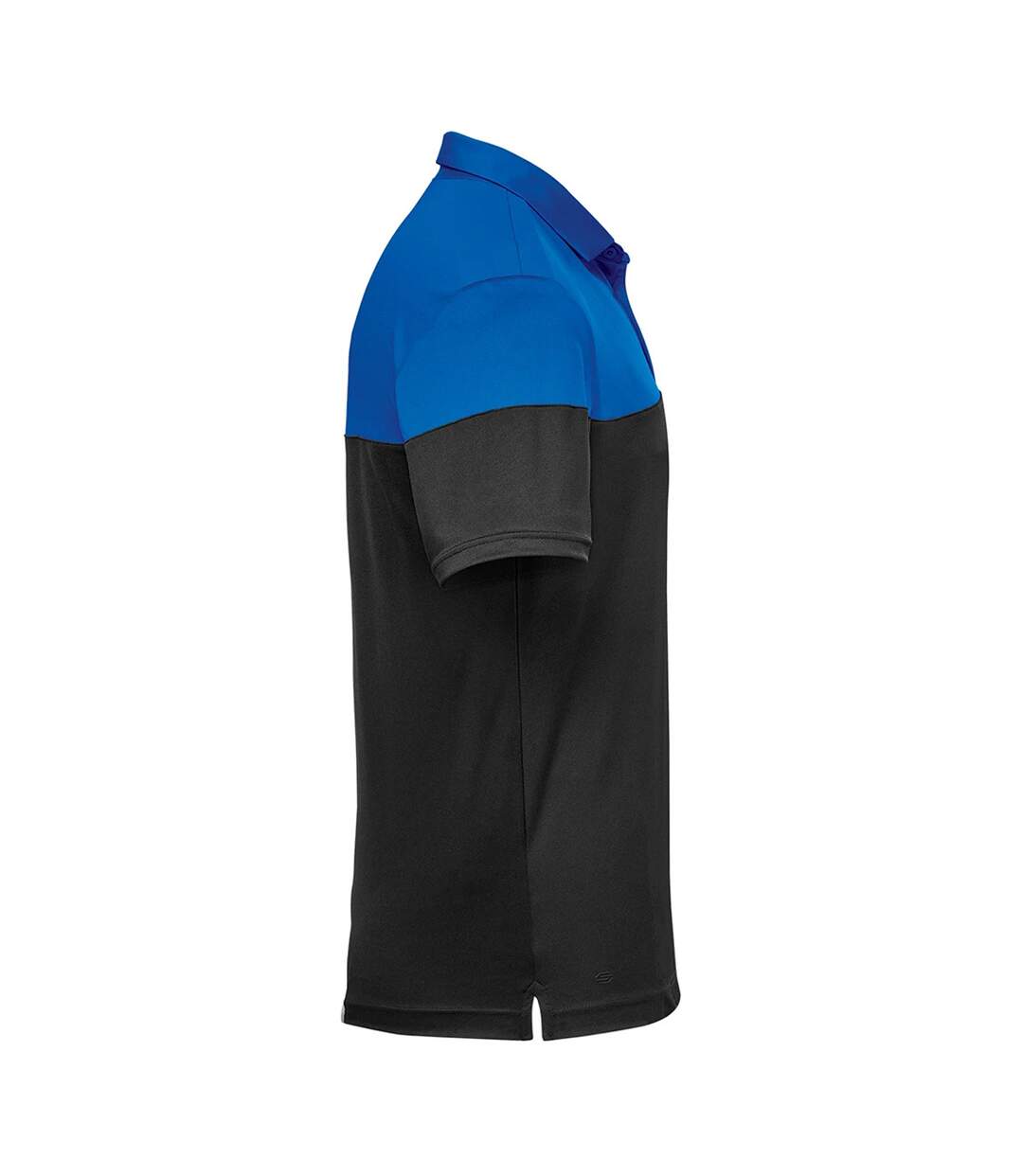 Mens Monterey Two Tone Polo Shirt Royal Blue Black Stormtech-4