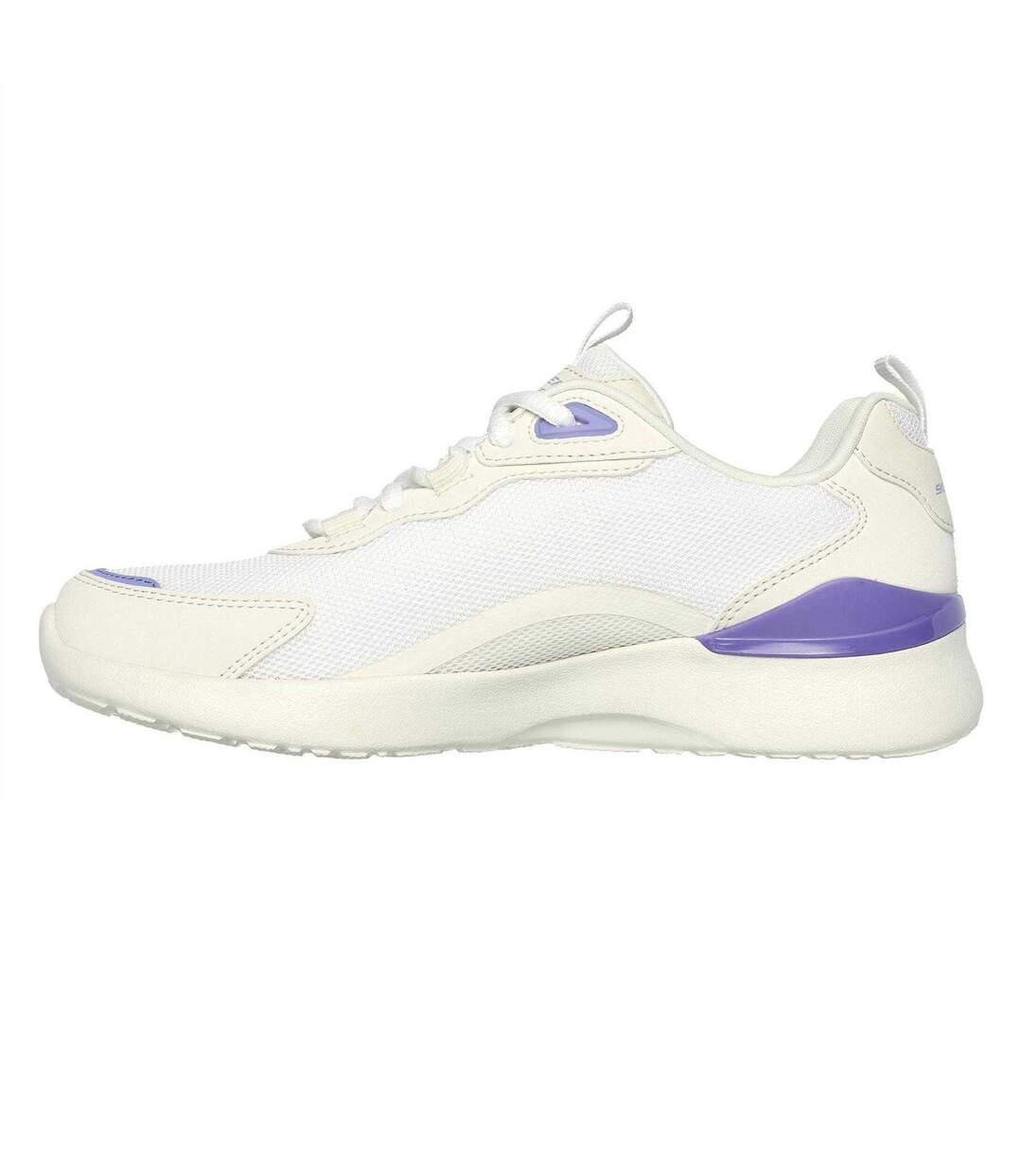 Baskets Skech-air Dynamight Femme Blanc Cassé Violet Skechers-2