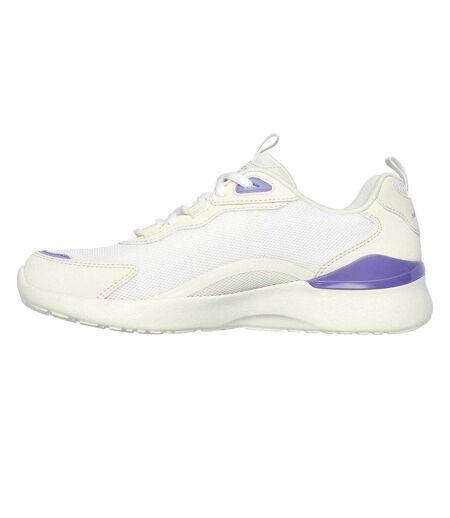Baskets Skech-air Dynamight Femme Blanc Cassé Violet Skechers