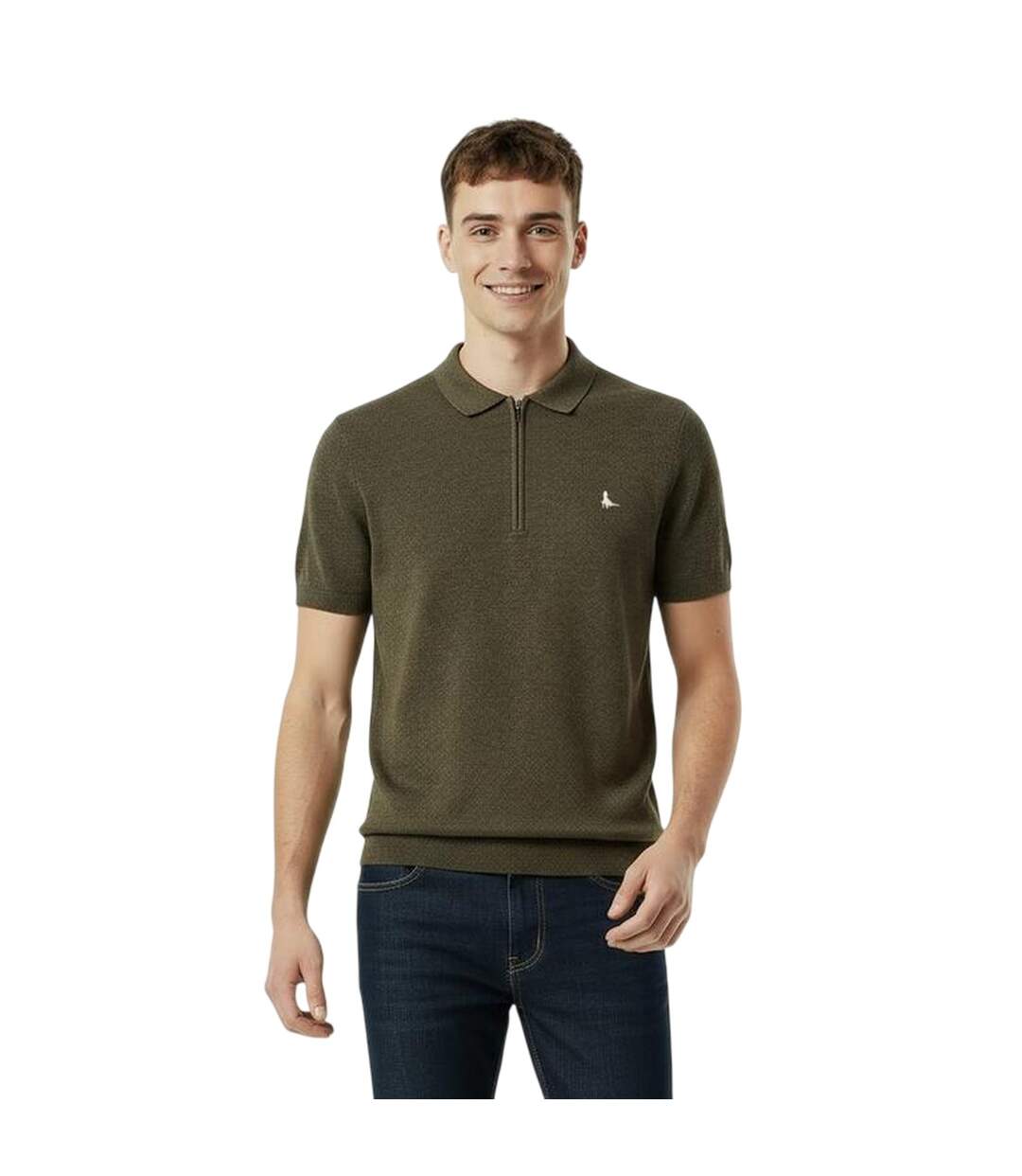 Polo Homme Gris Kaki Jack Wills-4