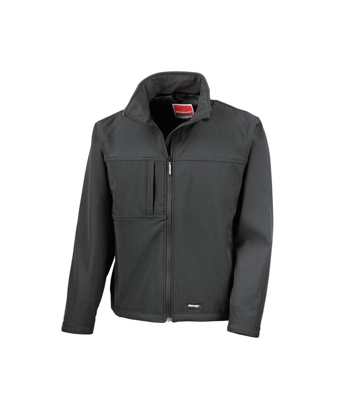 Result Mens Classic Softshell Breathable Jacket (Black)