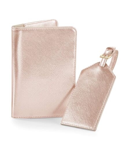 Boutique travel set one size rose gold Bagbase