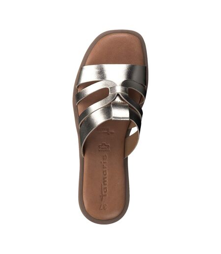 Sandales Plate Cuir Tamaris