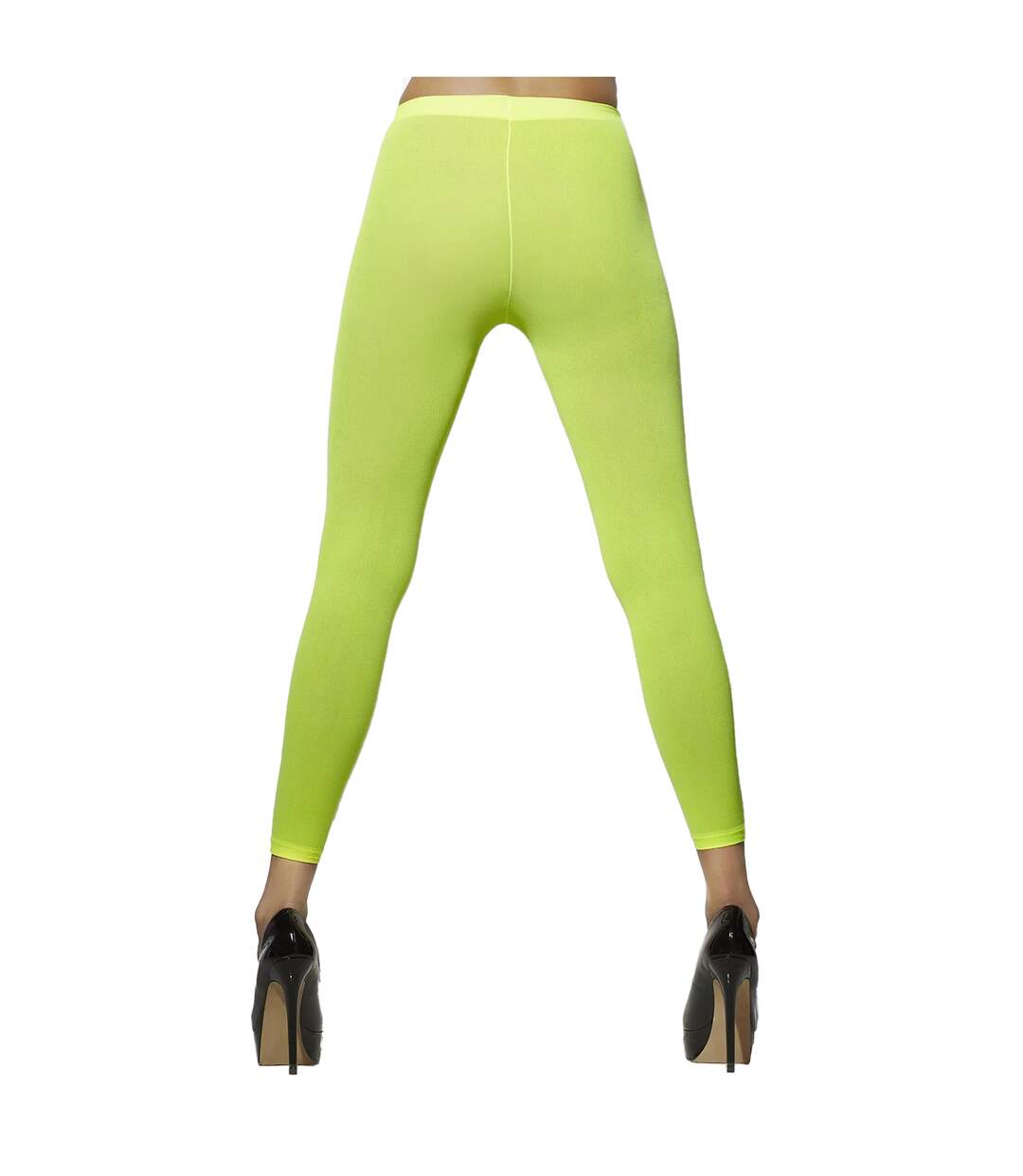 Collant sans pieds 80s party femme vert fluo Smiffys-1