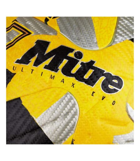 Ballon De Foot Ultimax Evo Taille 5 Jaune Argenté Noir Mitre