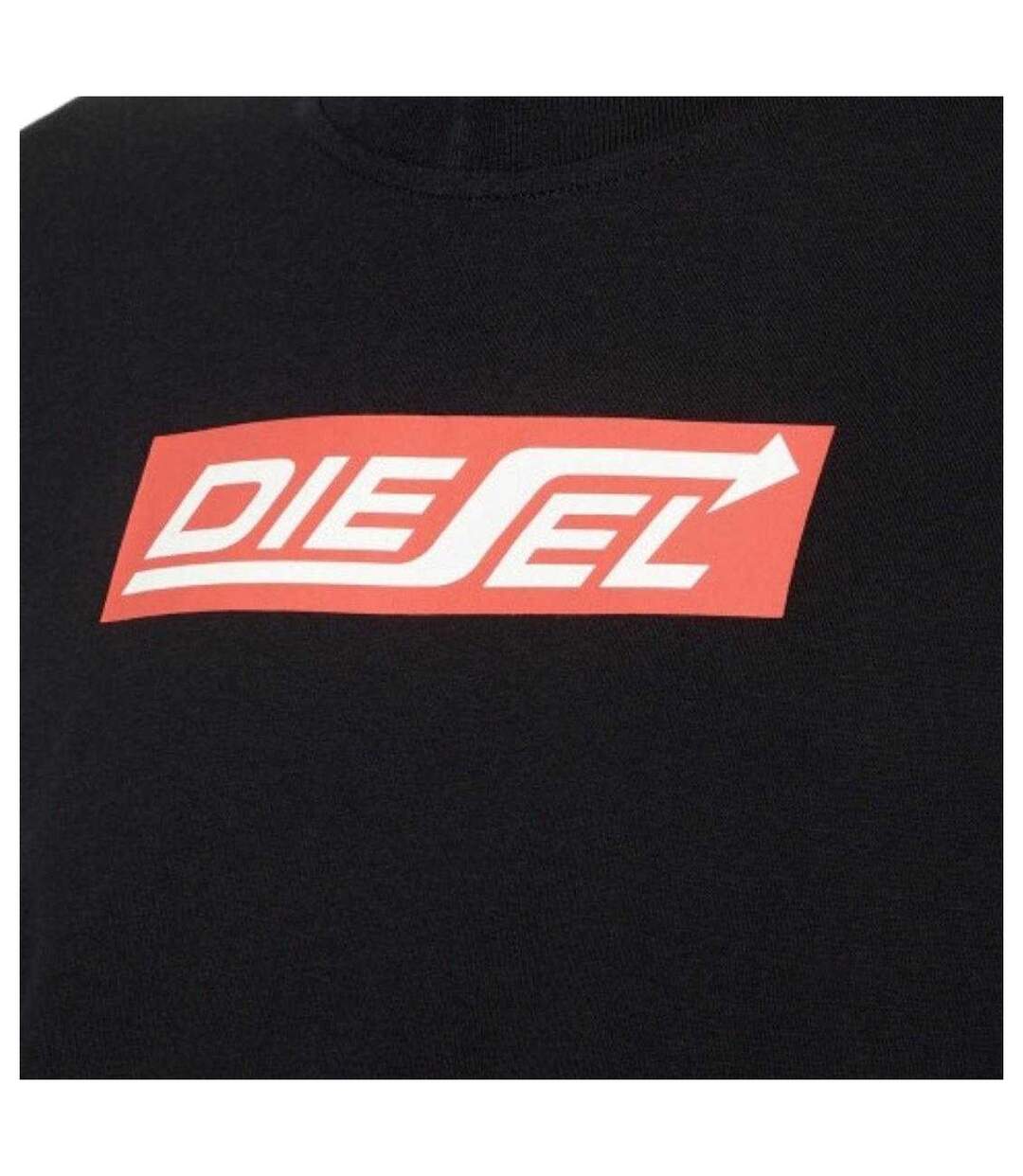 T-shirt Motif/style Logo Flèche Adulte Noir Diesel-3