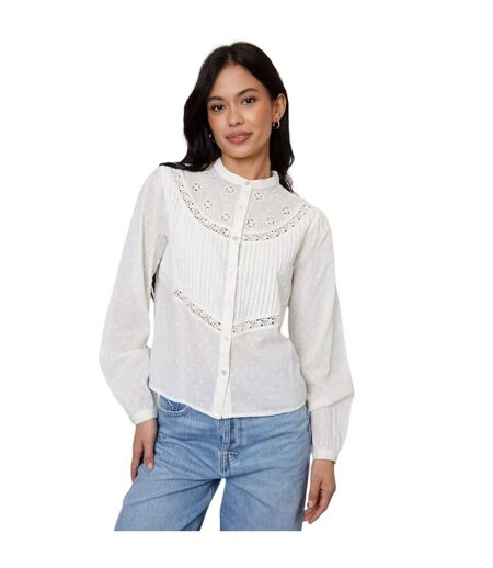 Blouse Manches Bishop Rani Femme Crème Threadbare