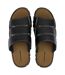 Mens Summer Beach Leather Slip On Slippers-4