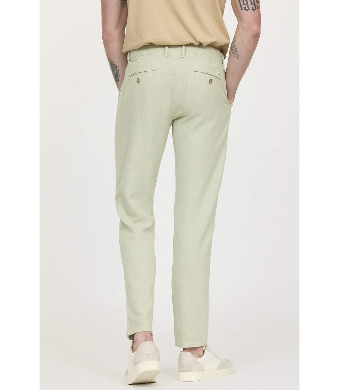 Pantalon GLANCE Green stoned-3