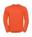 Russell Mens Spotshield Heavy Duty Crew Neck Sweatshirt (Orange)