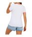 T-shirt Happy Camper Femme Blanc Corail Brave Soul-3