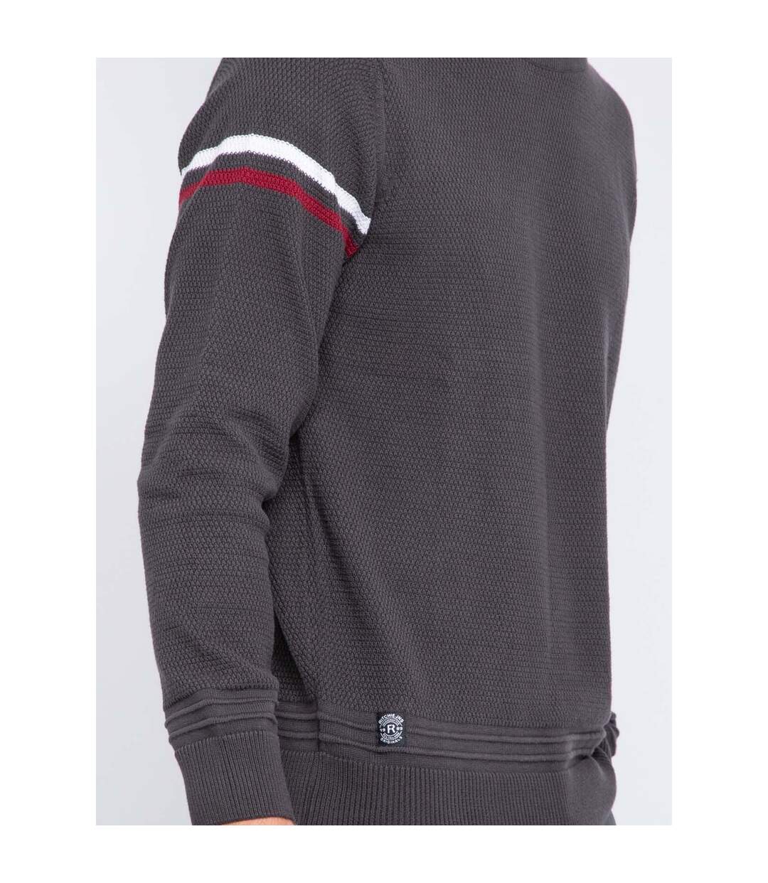 Pull fin col rond pur coton LERMITE-3